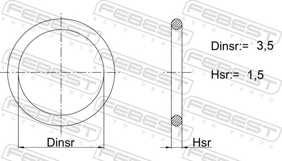 Febest 21400-002 - Guarnizione, Condotto carburante autozon.pro