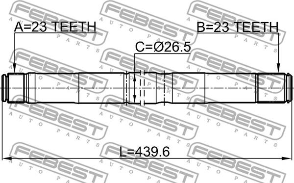 Febest 2112-FOCIIRH - Albero motore / Semiasse autozon.pro