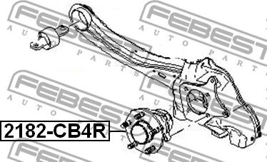 Febest 2182-CB4R - Mozzo ruota autozon.pro