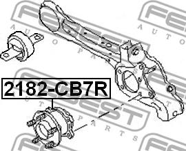 Febest 2182-CB7R - Mozzo ruota autozon.pro