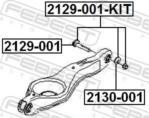 Febest 2129-001-KIT - Bullone correzione campanatura autozon.pro