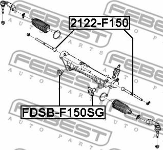 Febest FDSB-F150SG - Supporto, Scatola guida autozon.pro