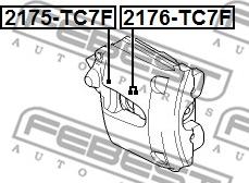 Febest 2175-TC7F - Kit riparazione, Pinza freno autozon.pro