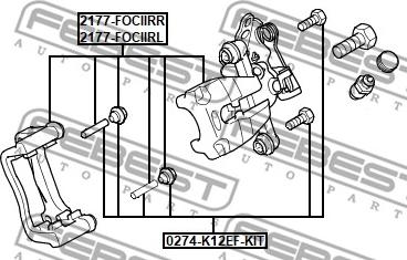 Febest 2177-FOCIIRR - Pinza freno autozon.pro