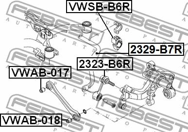 Febest 2399-B7R - Stabilizzatore, Autotelaio autozon.pro