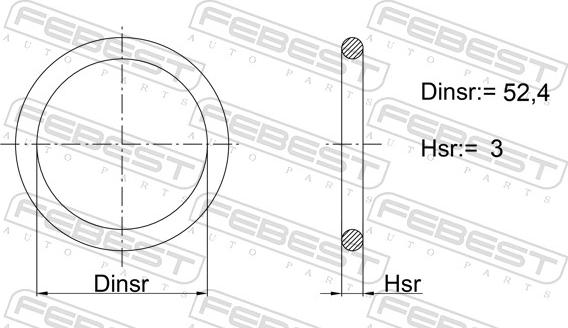 Febest 23400-003 - Guarnizione, Coperchio carter distribuzione autozon.pro