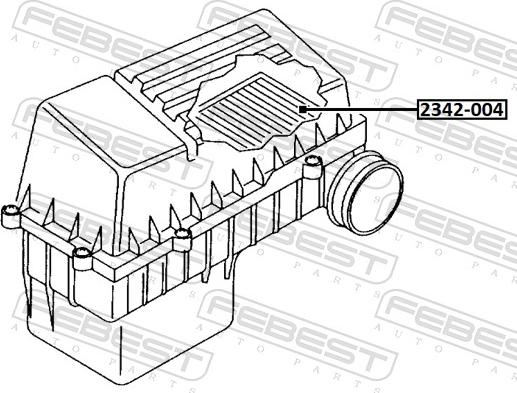 Febest 2342-004 - Filtro aria autozon.pro