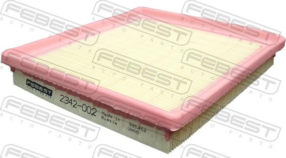 Febest 2342-002 - Filtro aria autozon.pro