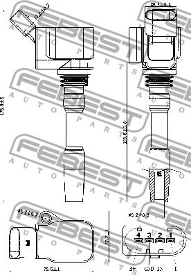 Febest 23640-005 - Bobina d'accensione autozon.pro