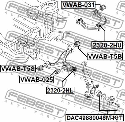 Febest 2320-2HU - Giunto di supporto / guida autozon.pro