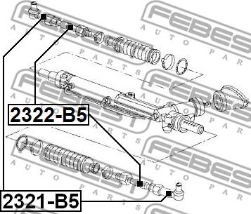 Febest 2321-B5 - Testa barra d'accoppiamento autozon.pro