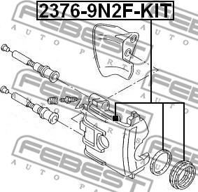 Febest 2376-9N2F-KIT - Kit riparazione, Pinza freno autozon.pro