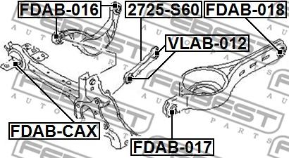 Febest FDAB-018 - Supporto, Braccio oscillante autozon.pro