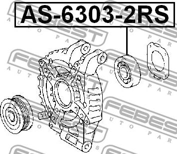 Febest AS-6303-2RS - Supporto / Cuscinetto autozon.pro