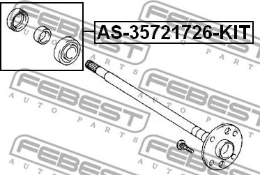 Febest AS-35721726-KIT - Cuscinetto, Albero primario autozon.pro