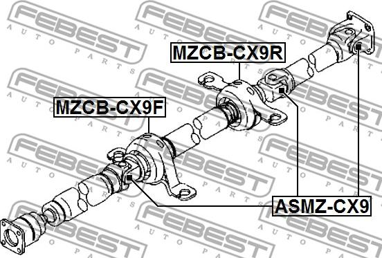 Febest ASMZ-CX9 - Giunto, Albero longitudinale autozon.pro