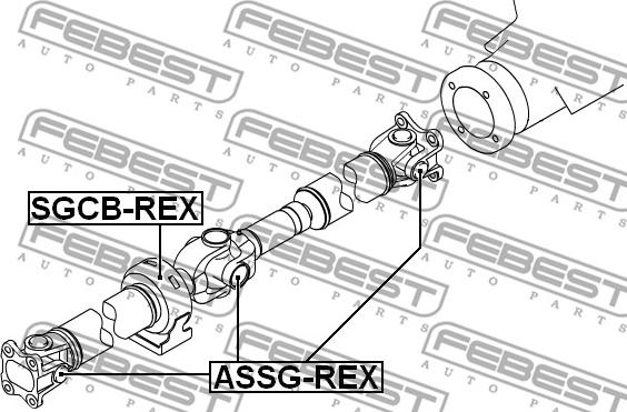 Febest ASSG-REX - Giunto, Albero longitudinale autozon.pro