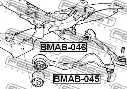 Febest BMAB-045 - Supporto, Braccio oscillante autozon.pro