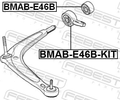 Febest BMAB-E46B-KIT - Supporto, Braccio oscillante autozon.pro