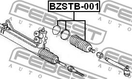 Febest BZSTB-001 - Soffietto, Sterzo autozon.pro