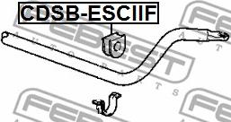 Febest CDSB-ESCIIF - Bronzina cuscinetto, Barra stabilizzatrice autozon.pro