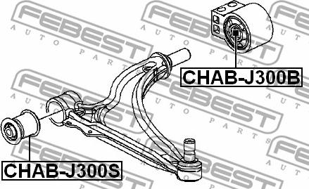 Febest CHAB-J300B - Supporto, Braccio oscillante autozon.pro