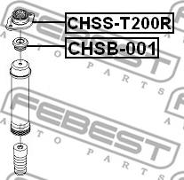 Febest CHSS-T200R - Supporto ammortizzatore a molla autozon.pro