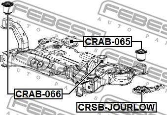 Febest CRAB-066 - Supporto, Corpo assiale autozon.pro