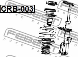 Febest CRB-003 - Cuscinetto volvente, Supporto ammortizz. a molla autozon.pro