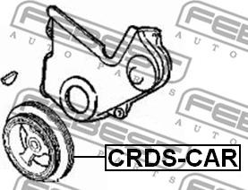 Febest CRDS-CAR - Puleggia cinghia, Albero a gomiti autozon.pro