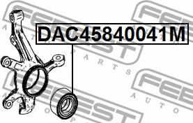 Febest DAC45840041M - Cuscinetto ruota autozon.pro