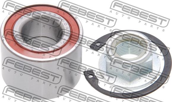 Febest DAC25520037-KIT - Kit cuscinetto ruota autozon.pro