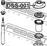 Febest DSS-001 - Supporto ammortizzatore a molla autozon.pro