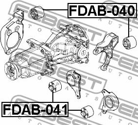 Febest FDAB-041 - Supporto, Differenziale autozon.pro