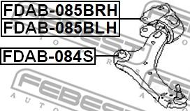 Febest FDAB-084S - Supporto, Braccio oscillante autozon.pro