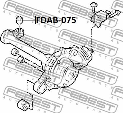 Febest FDAB-075 - Supporto, Differenziale autozon.pro