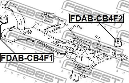 Febest FDAB-CB4F2 - Supporto, Corpo assiale autozon.pro