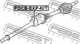 Febest FDCB-EXP-KIT - Cuscinetto, Albero primario autozon.pro