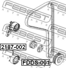 Febest FDDS-001 - Puleggia cinghia, Albero a gomiti autozon.pro