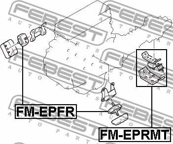 Febest FM-EPFR - Sospensione, Motore autozon.pro