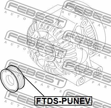 Febest FTDS-PUNEV - Puleggia cinghia, Alternatore autozon.pro