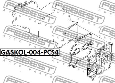 Febest GASKOL-004-PCS4 - Anello tenuta, Cavità candela autozon.pro