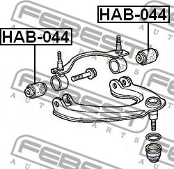 Febest HAB-044 - Supporto, Braccio oscillante autozon.pro