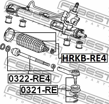 Febest HRKB-RE4 - Soffietto, Sterzo autozon.pro