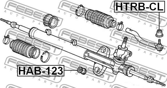 Febest HTRB-CL - Distanziale a tubo, Ammortizzatore autozon.pro