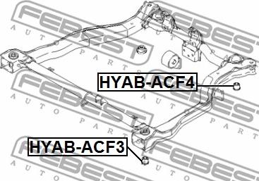 Febest HYAB-ACF4 - Supporto, Corpo assiale autozon.pro