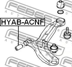 Febest HYAB-ACNF - Supporto, Braccio oscillante autozon.pro