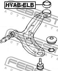 Febest HYAB-ELB - Supporto, Braccio oscillante autozon.pro