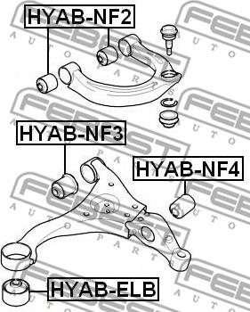 Febest HYAB-NF3 - Supporto, Braccio oscillante autozon.pro