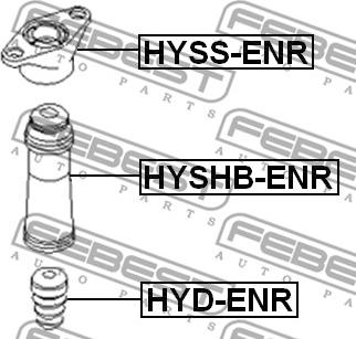 Febest HYSHB-ENR - Parapolvere, Ammortizzatore autozon.pro